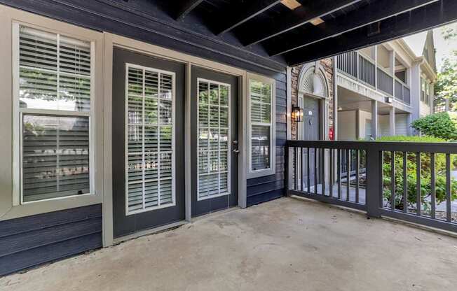 Covered Patio Entrance at Bridgewater Apartments, Georgia
