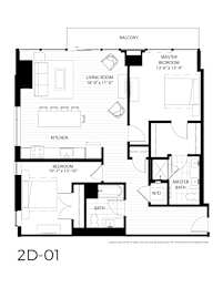 2 beds, 2 baths, 1,241 sqft, $2,430