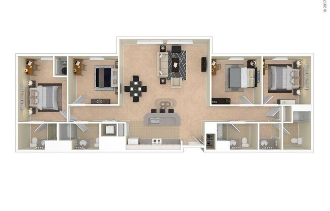 4 beds, 4 baths, 1,408 sqft, $1,578