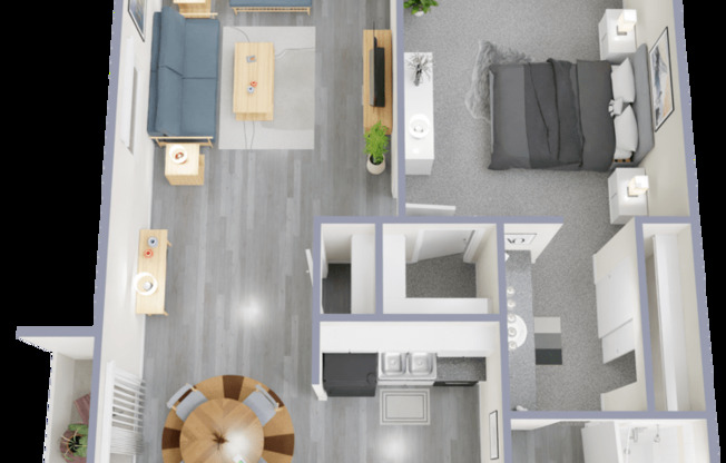 1 bed, 1 bath, 720 sqft, $1,099