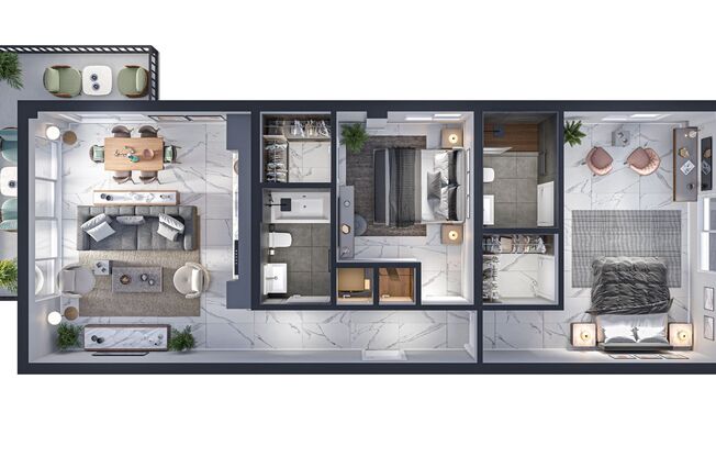 2 beds, 2 baths, 1,024 sqft, $3,230, Unit 400