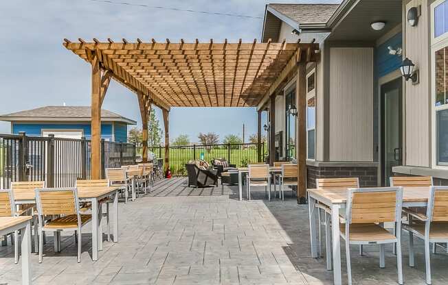 the reserve at bucklin hill patio with pergola