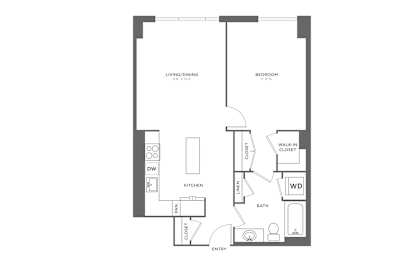 1 bed, 1 bath, 750 sqft, $2,850
