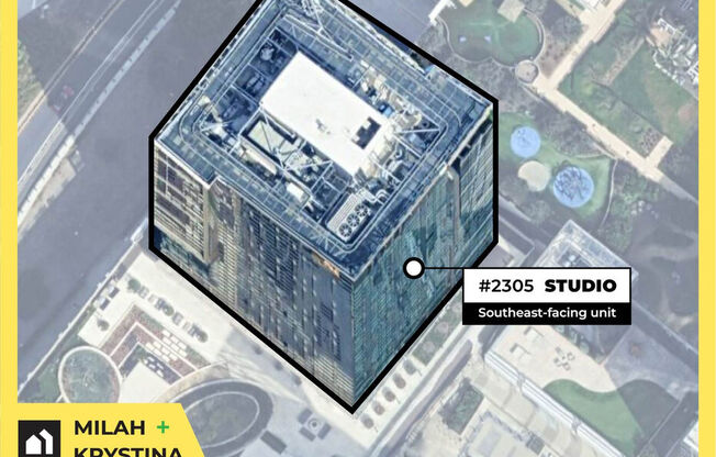 Studio, 1 bath, 480 sqft, $2,500, Unit 2305