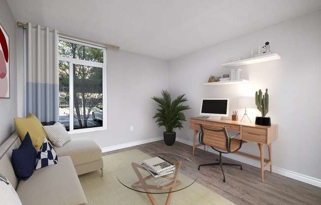home office staged
