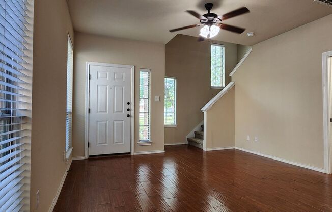 Townhome with attached double car garage