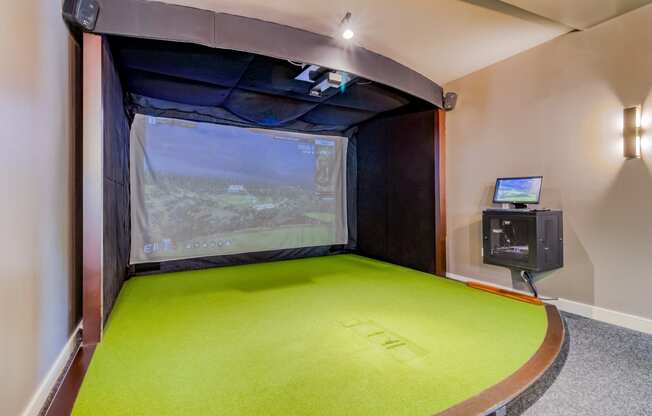 Virtual Golf Simulator at 1000 Speer by Windsor, 1000 Speer Blvd., CO