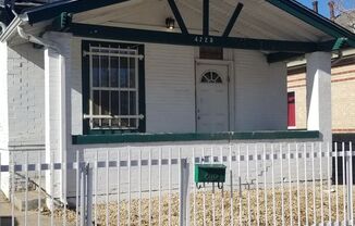 I70/BRIGHTON BLVD, EYLRIA-SWANSEA, 2 BED, NEW FLOOR/PAINT/TILE/STORAGE/FENCE, COVERED PORCH! UPDATED KITCHEN AND BATH!