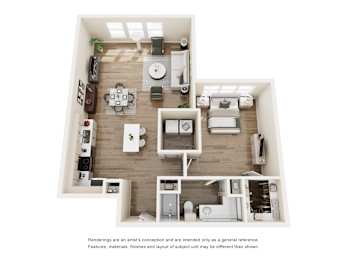 1 bed, 1 bath, 905 sqft, $1,911