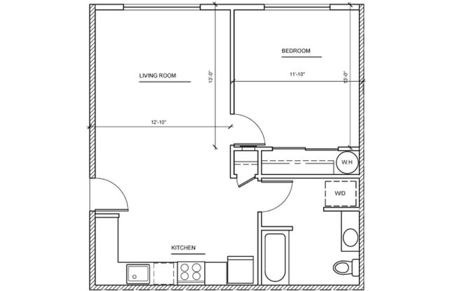 1 bed, 1 bath, 650 sqft, $1,499, Unit 208