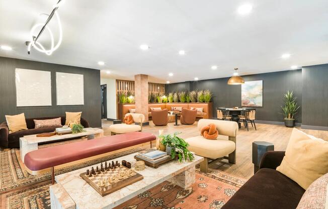 Lounge, connect, or unwind—our social spaces are designed to feel like an extension of home, with cozy nooks and conversation-ready seating.