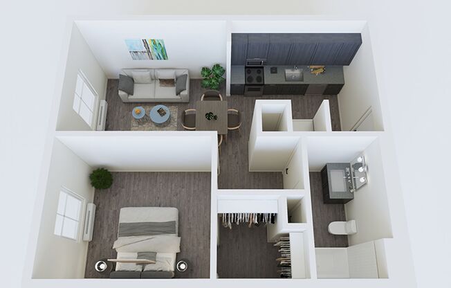 1 bed, 1 bath, 511 sqft, $1,242, Unit 206