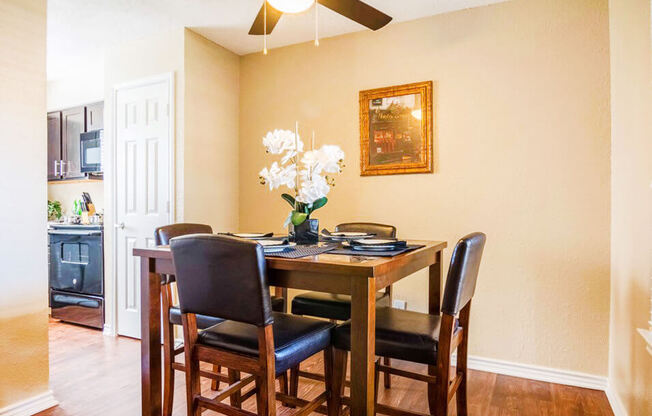 Dining area at Summer Green apartments