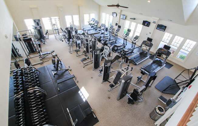 This is a photo of the Fitness Center at Nantucket Apartments in Loveland, OH.