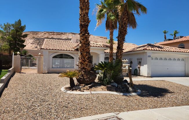 Single story ranch style with private pool