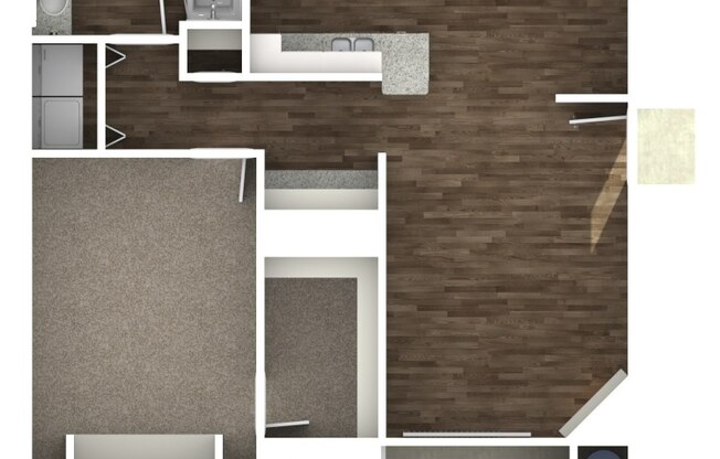 1 bed, 1 bath, 773 sqft, $1,617
