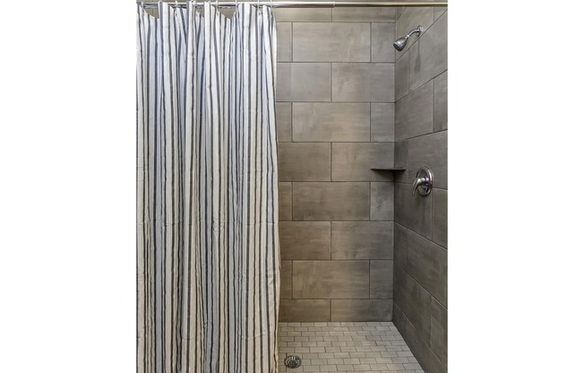 Large walk-in showers at the Apex at Twin Creek in Bellevue, NE