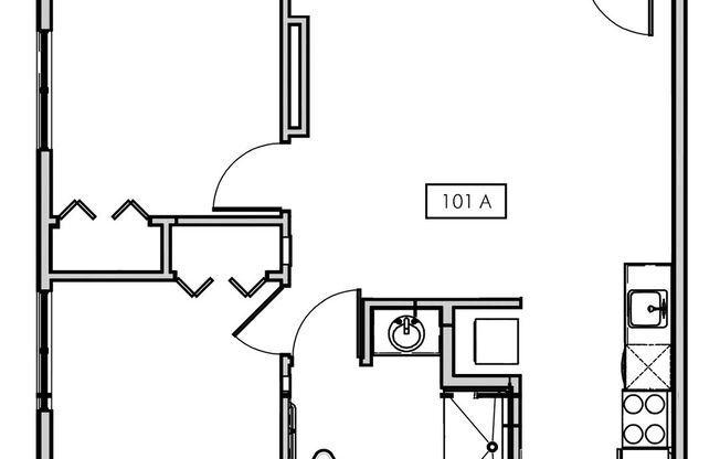 2 beds, 1 bath, 700 sqft, $1,799, Unit 101