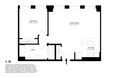 1 bed, 1 bath, 776 sqft, $2,080