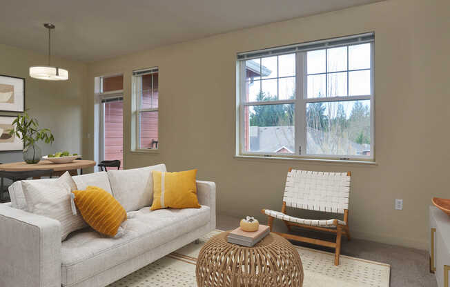 Living Room with Hard Surface Flooring