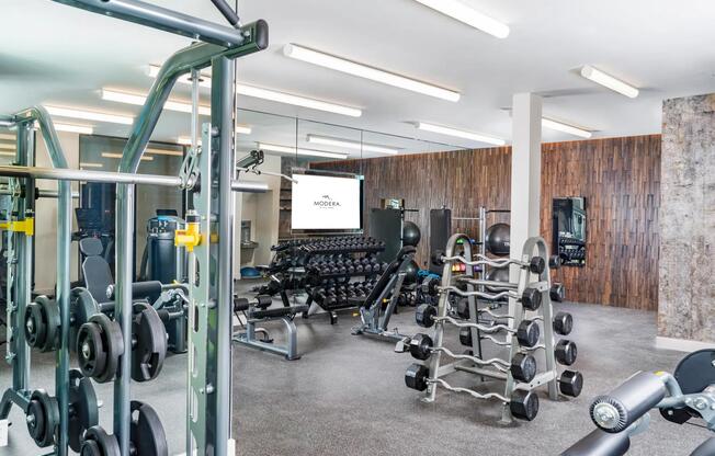 Our club-quality fitness center is equipped with top-notch cardio equipment, a TRX system, and an interactive fitness mirror. Achieve your health goals in a space designed for performance and motivation.