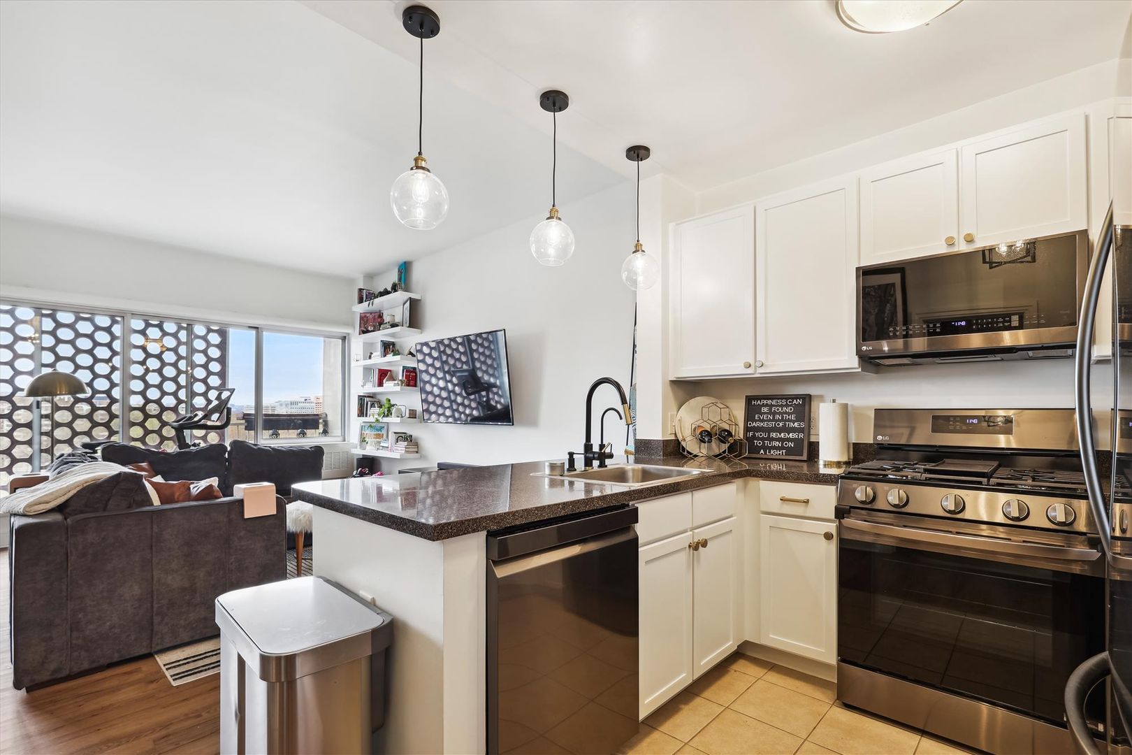 Luxury Living in SW DC: Upgraded Studio with Private Balcony & Top-Floor Views
