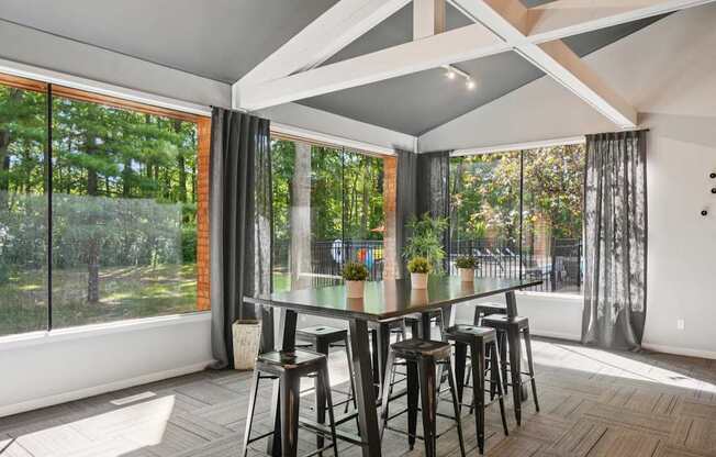 Coworking Lounge Area In Clubhouse at Eastwood Village Apartments in Clinton Township, MI