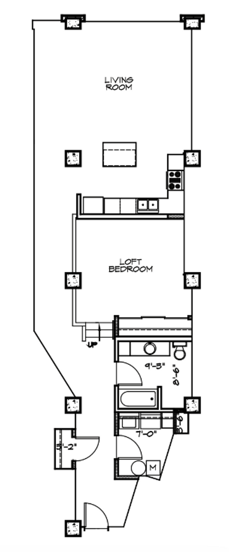 1 bed, 1 bath, 1,130 sqft, $1,700