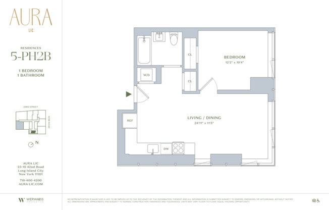 1 bed, 1 bath, $4,440, Unit 9B