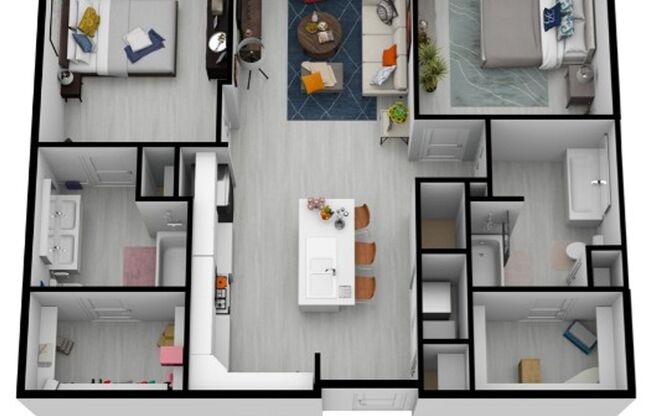 2 beds, 2 baths, 1,184 sqft, $2,795, Unit 511