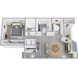 1 bed, 1 bath, 732 sqft, $866