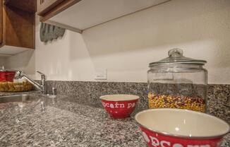 a bowl of food on a counter