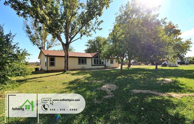 22233 Venzke Road, Central Heat and Air. Back Deck provided. Large trees for lots of shade. Huge Yard.