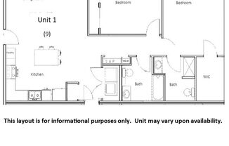 2 beds, 2 baths, 1,000 sqft, $1,450, Unit 158001