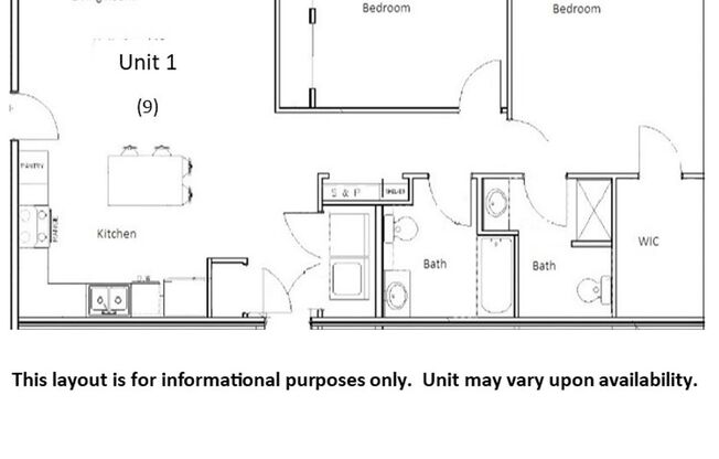 2 beds, 2 baths, 1,000 sqft, $1,450, Unit 158001