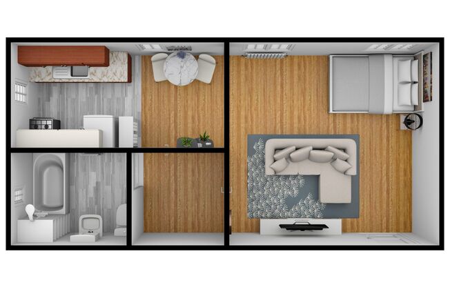 Studio, 1 bath, 450 sqft, $800, Unit 775-44