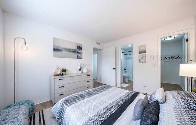 Bedroom With Closet at Northlake Apartments, Jacksonville, FL