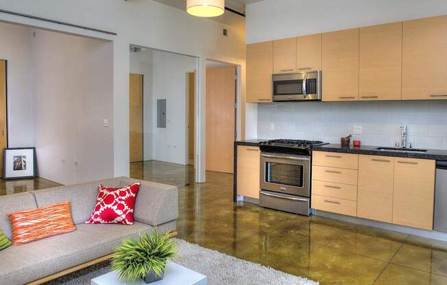 Living Room With Kitchen at Arc Light, San Francisco, 94107