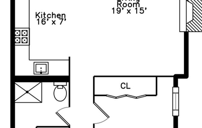 1 bed, 1 bath, $2,395, Unit 801 #4S