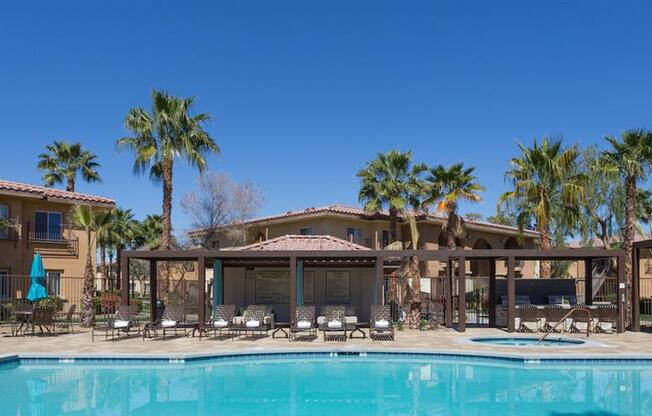 Swimming Pool With Relaxing Sundecks at Medici Apartment Homes, California, 92203