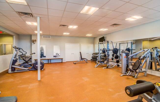 State Of The Art Fitness Center at Aviator at Brooks Apartments, Clear Property Management, San Antonio, Texas