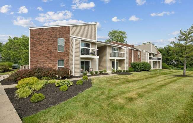 our apartments at the district feature a spacious yard and green grass