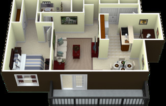 1 bed, 1 bath, 950 sqft, $1,245