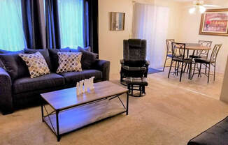 Northpoint Apartments Model Living and Dining Room