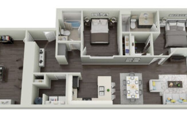 2 beds, 2 baths, 1,354 sqft, $1,930