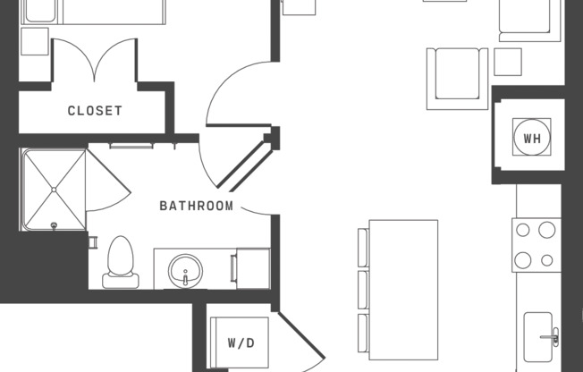 1 bed, 1 bath, 688 sqft, $2,850, Unit 3214