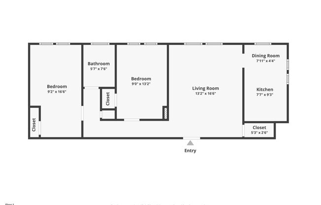 2 beds, 1 bath, $1,645, Unit 001