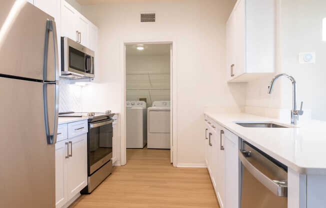 Kitchen with Stainless Steel Appliances