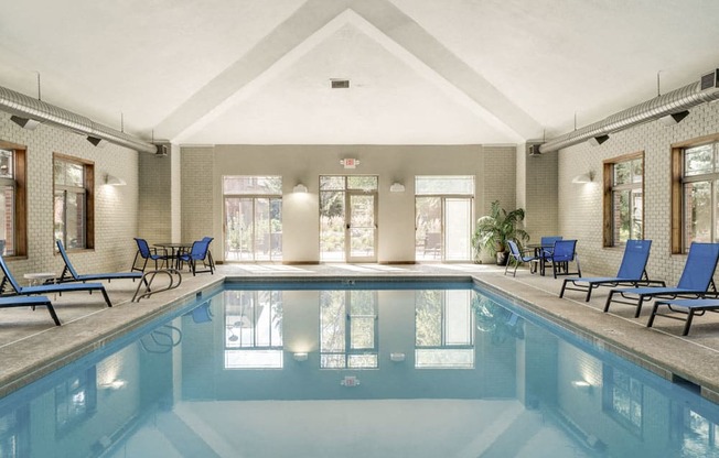 Indoor swimming pool at Southwind Villas in southwest Omaha in La Vista, NE, 68128