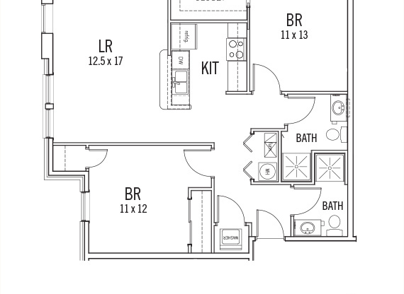 2 beds, 2 baths, 1,041 sqft, $2,300, Unit 302 (FURNISHED)